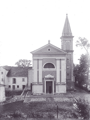 chiesa di Trasasso fotografia primi Novecento